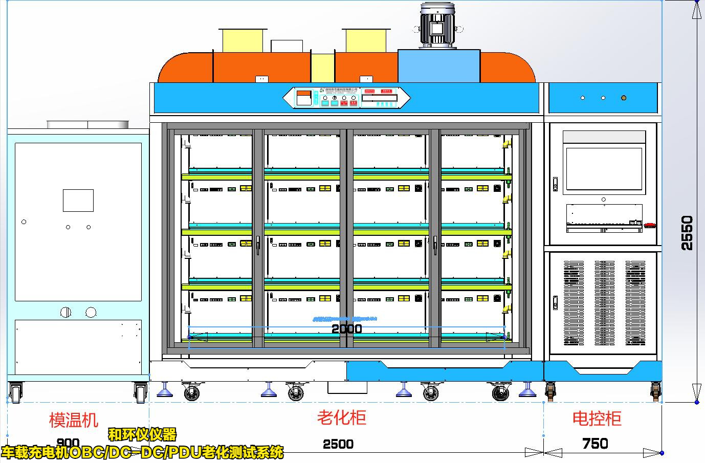 車載充電機(jī)OBC/DC-DC/PDU老化測(cè)試系統(tǒng)